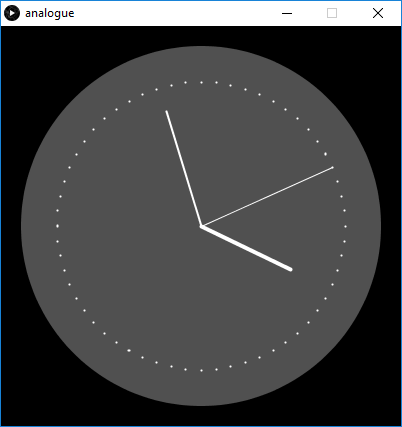 analogue clock screenshot