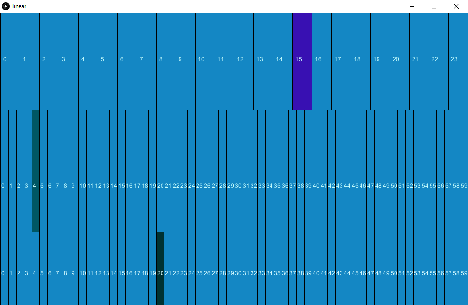 Linear Clock Screenshot