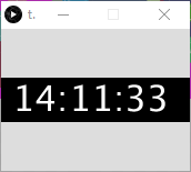 Text Clock Screenshot