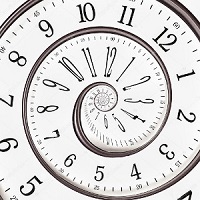 swirly clock